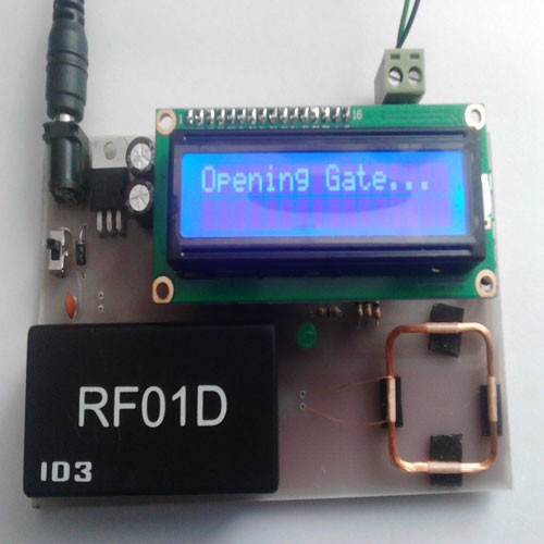 پروژه درب بازکن RFID با ماژول RF01D و میکروکنترلر AVR